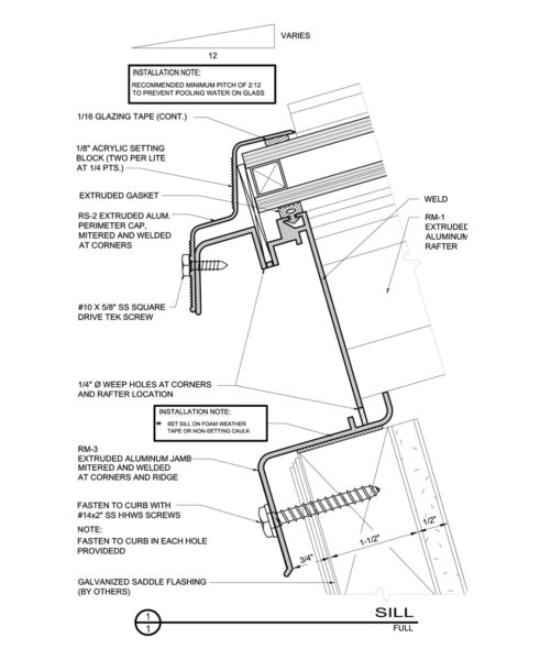 2024 Skylight Drawing Index - Royalite Manufacturing